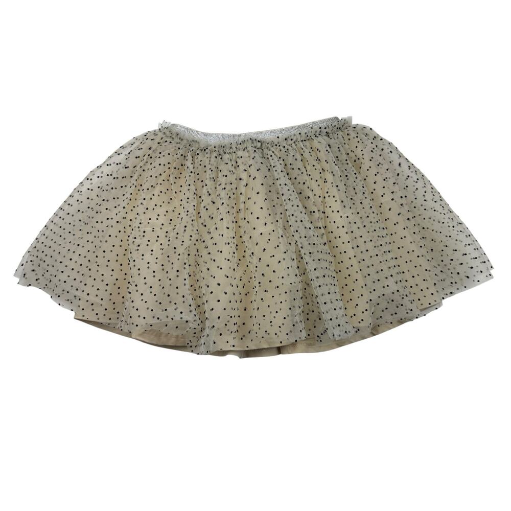 Made by Molly Ivory Tulle Dots Skirt, Size 8